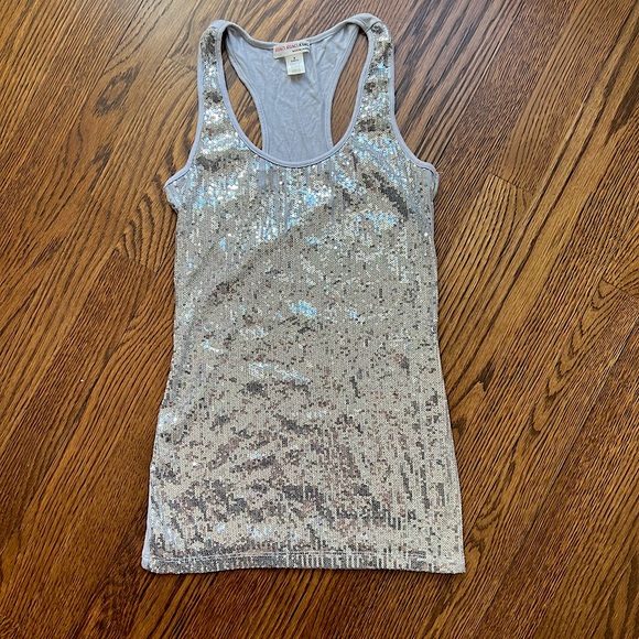 a'gaci Tops - A’Gaci sequin racerback tank